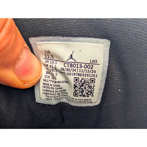 Air Jordan 12 Retro "Flu Game" (2025 Release) | Size 11.5 | Excellent w/ Box - Picture 10 of 15